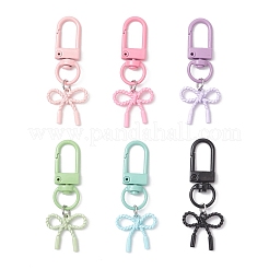 6 шт. подвеска-бантик из сплава с напылением HJEW-JM04239
