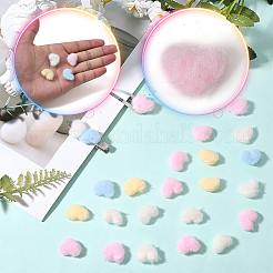 80 шт. 4 цвета шерстяные и тканевые аксессуары для украшения&nbsp;DIY-SC0032-28