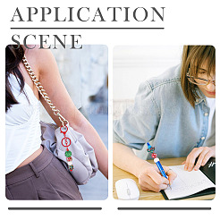 6 комплект из 6-х видов бусин со стразами из полимерной глины&nbsp;CLAY-TA0001-61