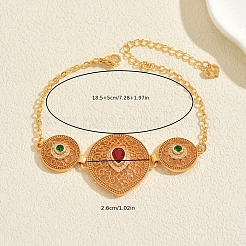 Браслеты из латуни с микропаве и фианитами для женщин&nbsp;DT8176