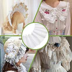 5 ярд хлопка с вышивкой и цветочной кружевной отделкой OCOR-MA0001-30