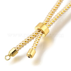 Изготовление браслета-слайдера из плетеного хлопкового шнура&nbsp;LS-MAK-R001-01G-17