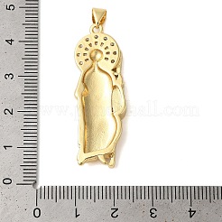 Покрытие стойки латунь микро паве прозрачные перданты из кубического циркония KK-C067-02A-G