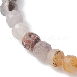 Браслеты из натуральных кубических бусин флюорита для женщин&nbsp;BJEW-JB13175