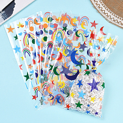 100 шт. 4 стиля прямоугольные целлофановые пакеты для конфет&nbsp;ABAG-WH20013-17