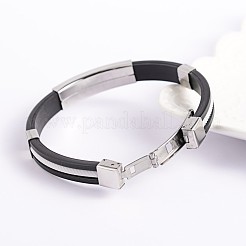 Модные пу кожаный шнур браслеты BJEW-E260-14A