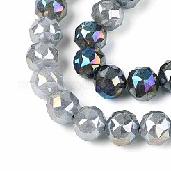 Антикоррозийные гальванические стеклянные бусины&nbsp;GLAA-N064-10mm-01