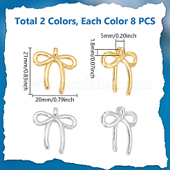 16шт 2 цвета латунные подвески&nbsp;KK-UN0003-55