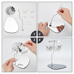 430 и 201 вращающийся подсвечник для чайной свечи из нержавеющей стали DJEW-WH0039-21P