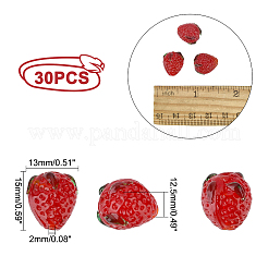 30 шт. бусина лэмпворк ручной работы&nbsp;GLAA-PH0001-59