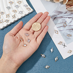 40 шт. 2-х цветное кубическое циркониевое звено ZIRC-FH0001-50