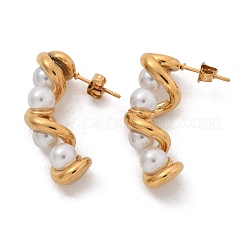 Серьги-гвоздики из нержавеющей стали 304&nbsp;EJEW-L287-067G