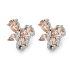 Латунные серьги обруча EJEW-R016-10P-01