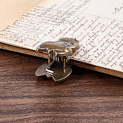 2 шт. зажимы из цинкового сплава лисы&nbsp;AJEW-CP0009-09AB