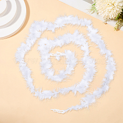 2 шт. боа из перьев индейки для танцев&nbsp;AJEW-GF0011-10