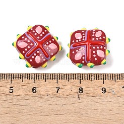 Стеклянные бусины из искусственного нефрита GLAA-L051-03H