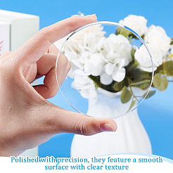 Прозрачные стеклянные подставки для витрин AJEW-WH0515-58B