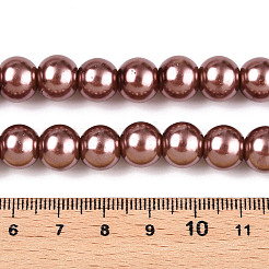 Выпечка окрашены перламутровый стекла жемчужные нити круглый шарик&nbsp;LS-HY-Q003-10mm-92