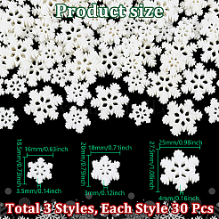 Кабошоны из смолы 90шт 3 стиля&nbsp;CRES-UN0001-03