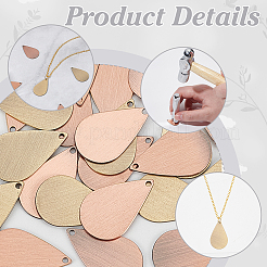 30шт 2 цвета латунные подвески KK-ME0001-38