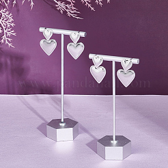 2 пара сережек-гвоздиков из нержавеющей стали EJEW-UN0002-53P