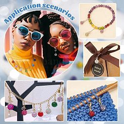 78 шт. 13-х цветные подвески из полимерной глины со стразами RB-PH0001-48