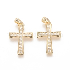 Латунные микро проложить кубического циркония подвески ZIRC-F112-01G