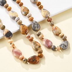 Натуральные сумасшедшие агатовые бисерные ожерелья NJEW-S399-23