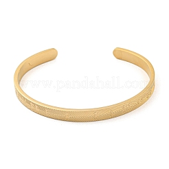 Браслеты-манжеты из нержавеющей стали для мальчиков и девочек для женщин BJEW-G708-01C-G