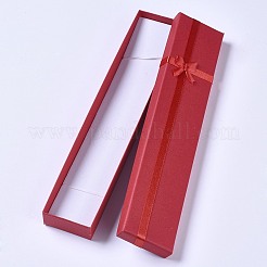 Картон ожерелье коробки&nbsp;LS-CBOX-WH0004-02A