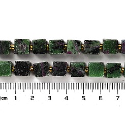 Натуральный рубин в цоизита бусин пряди G-G053-B01-01