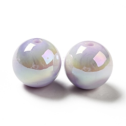 УФ-покрытие непрозрачные радужные переливающиеся акриловые бусины&nbsp;MACR-D063-01B-04