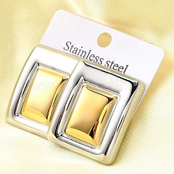 Серьги-гвоздики из нержавеющей стали 304&nbsp;EJEW-D308-03PG