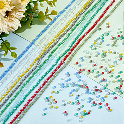 Стеклянные бусины с гальваническим покрытием  EGLA-PH0003-13