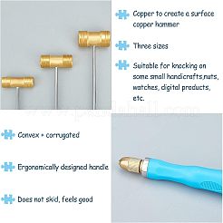 Набор латунных ювелирных молотков TOOL-WH0019-84