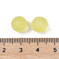 Прозрачные акриловые гофрированные бусины&nbsp;FACR-S040-046