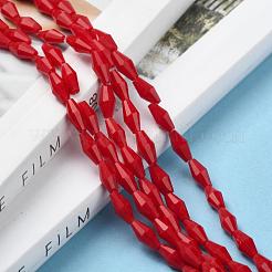 Непрозрачное стекло бисер нитей GLAA-P001-03A-08