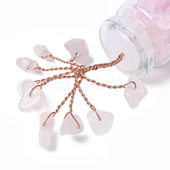 Украшения из натуральной крошки розового кварца&nbsp;LS-DJEW-P021-E01