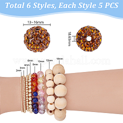 240 шт. 24 цвета проложить бусины для дискотечного шара RB-PH0001-32