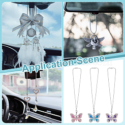 3 шт. подвеска из сплава бабочки&nbsp;HJEW-PH02100