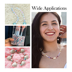 910шт 13 цвета радуги абс пластик имитация жемчуга бусины OACR-CD0001-10