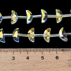 Гальванизируйте прозрачные стеклянные бусины&nbsp;EGLA-H112-05HP-01