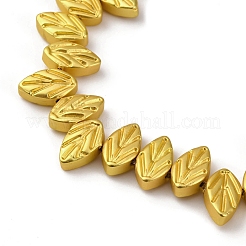 Стеклянные бусины с гальваническим покрытием  EGLA-H109-10H