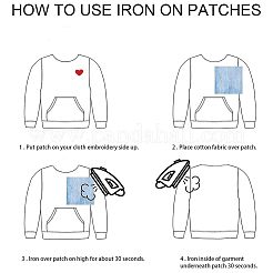 30 шт. 3 стиля аппликация в виде сердца из стекла и страз DIY-GF0009-88