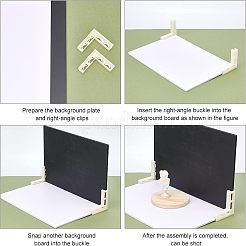 Пластиковая угловая вертикальная пряжка AJEW-WH0252-45