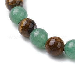 Натуральные смешанные драгоценные камни смешанные драгоценные камни бусины нити эластичные браслеты для женщин&nbsp;BJEW-JB11253