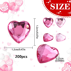 200 шт. 2 цвета имитация тайваньских акриловых кабошонов со стразами&nbsp;GACR-YW0001-06