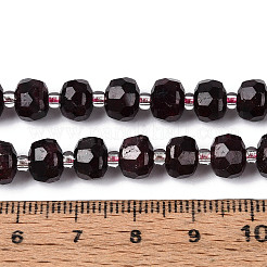 Гранат природный бисер нитей G-T144-A01-04