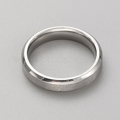Простое кольцо из нержавеющей стали для женщин RJEW-WH0015-06A