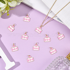 10шт латунные эмалированные подвески&nbsp;KK-BBC0022-57